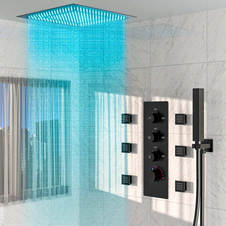 EVERSTEIN Luxury LightWave 20” High-Pressure Shower System